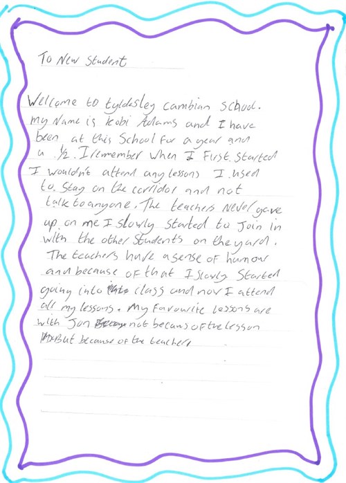 Hand Written Letter 1